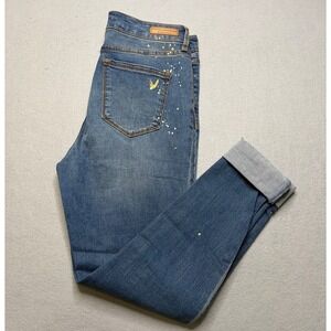 Social Standard by Sanctuary‎ Skinny Jeans Womens 6/28 Paint Splatter High Rise